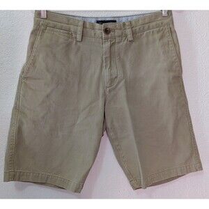 Banana Republic Men's Size 29 (30x9) Khaki Straight Basic Twill Chino Short (922